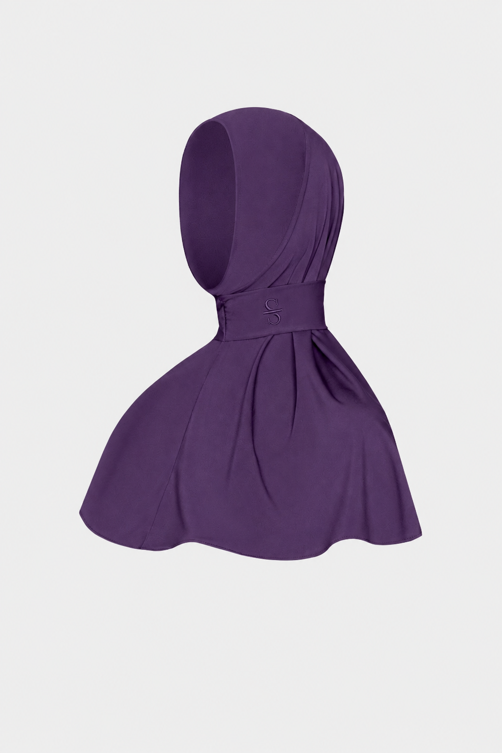 DARK PURPLE X BUTTON SCARF