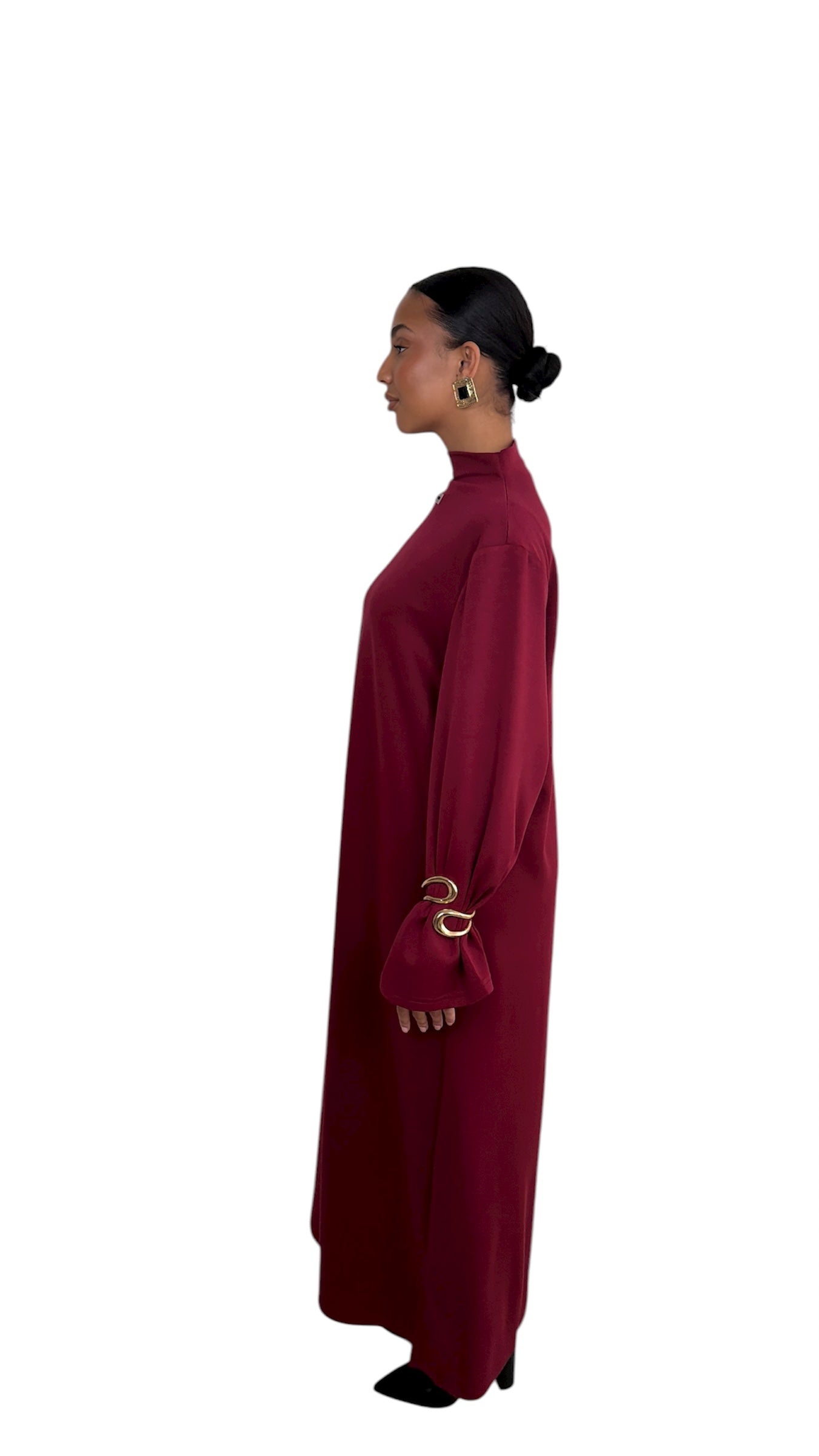 BURGUNDY X EASY DRESS