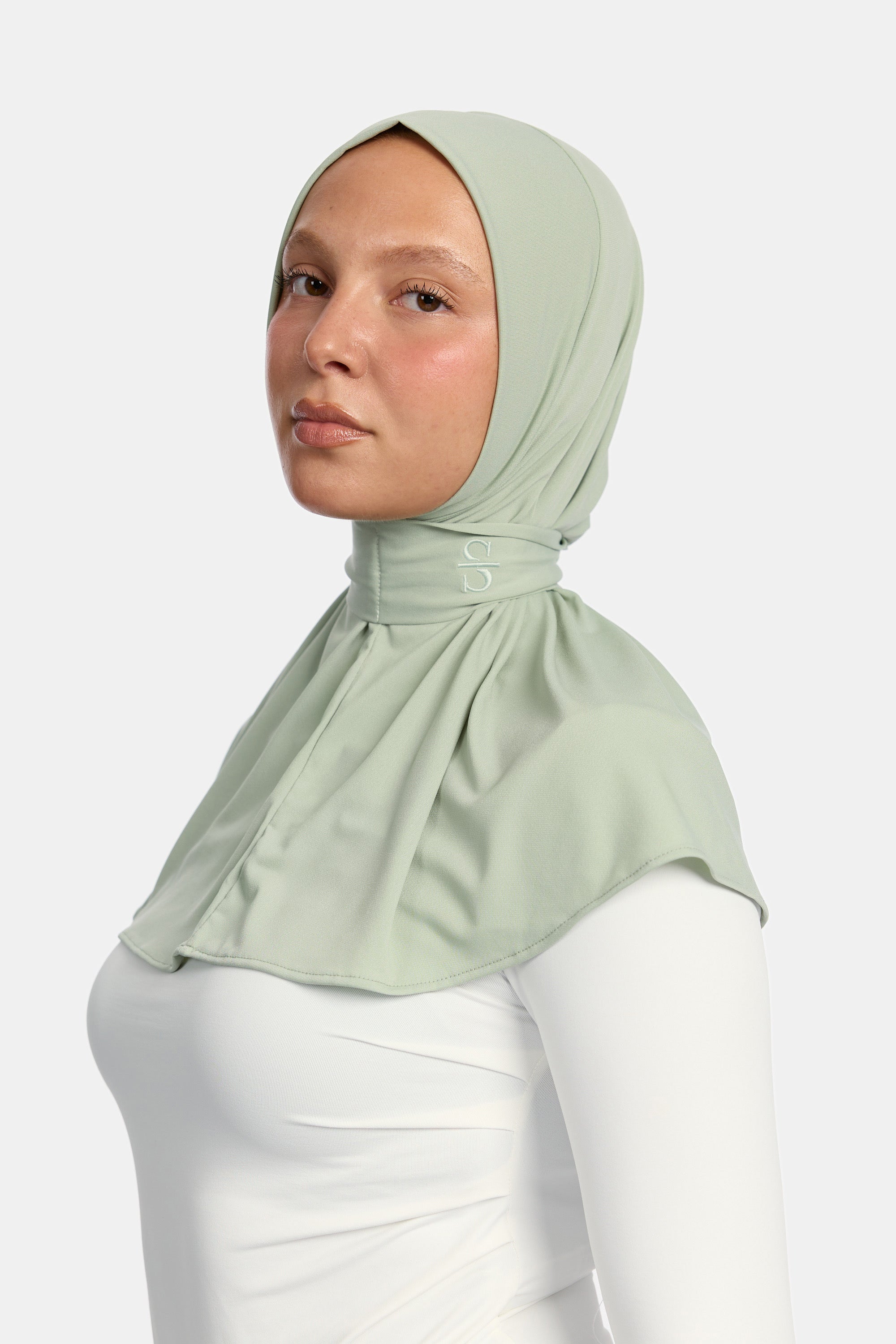 BUTTON SCARF X MINT
