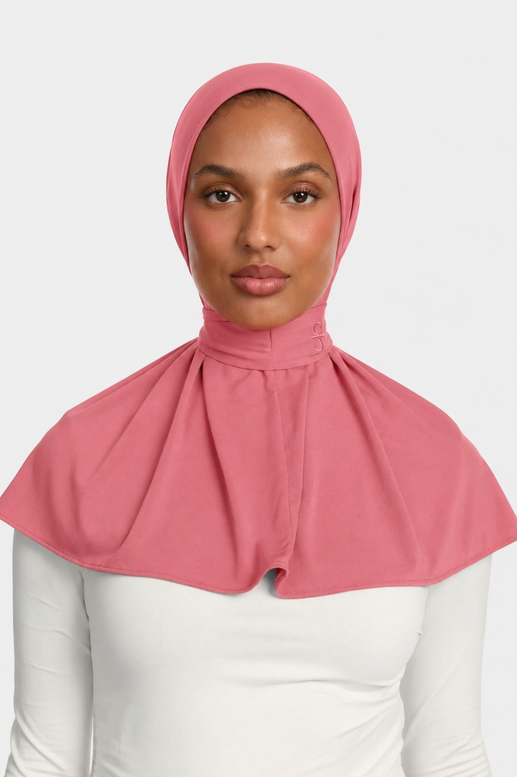 SOFT PINK X BUTTON SCARF