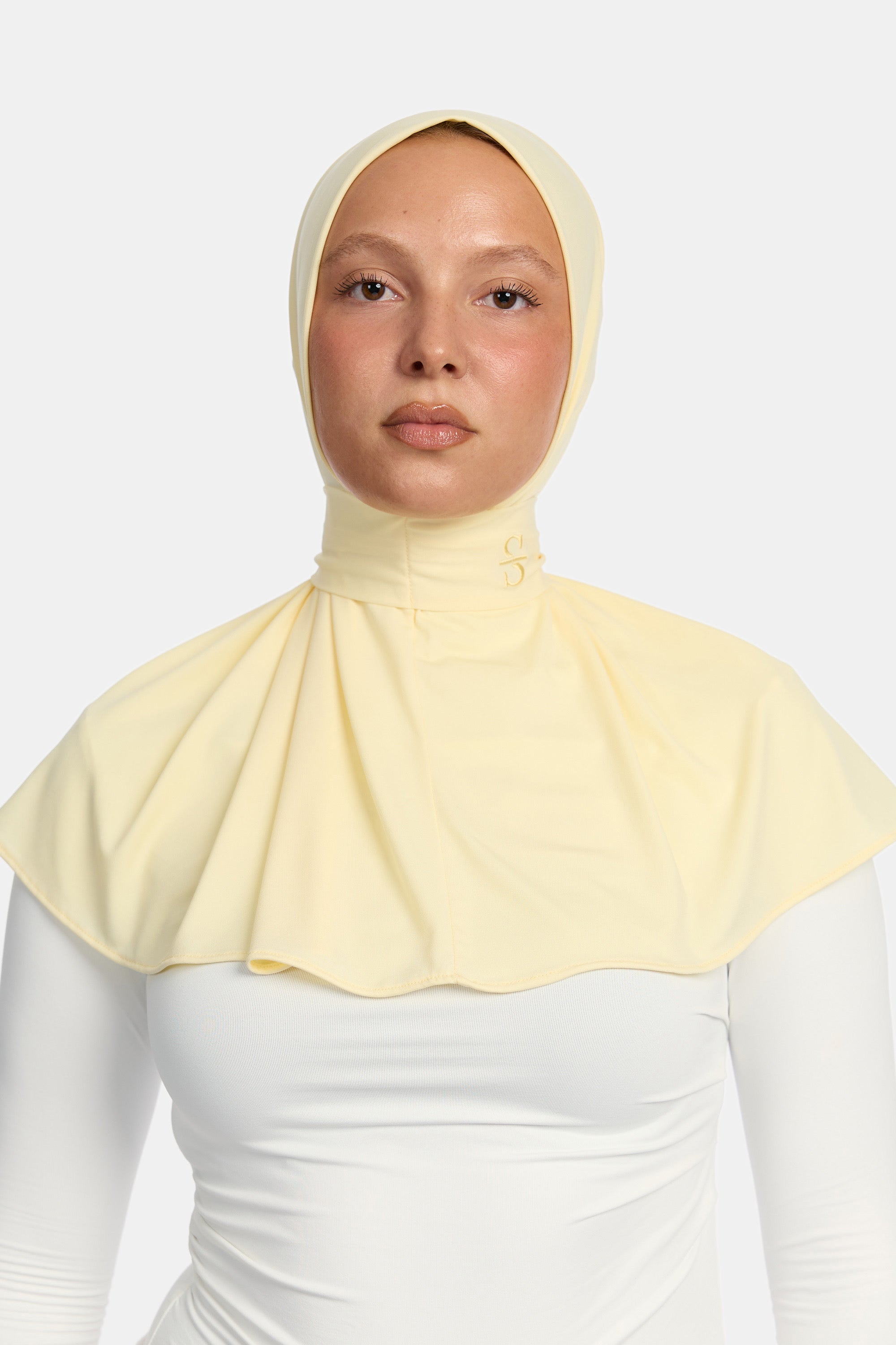 BUTTON SCARF X SOFT YELLOW
