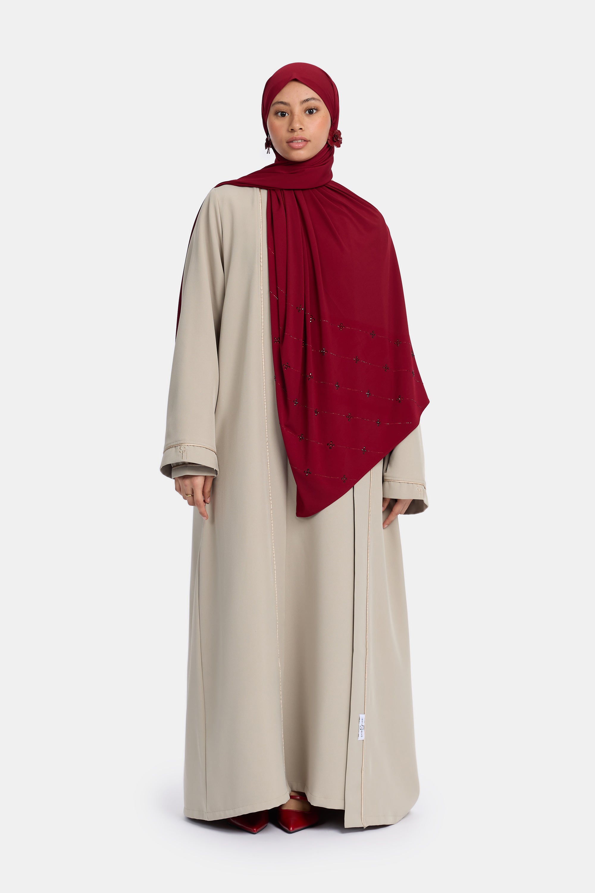 Ecru Beige x Abaya