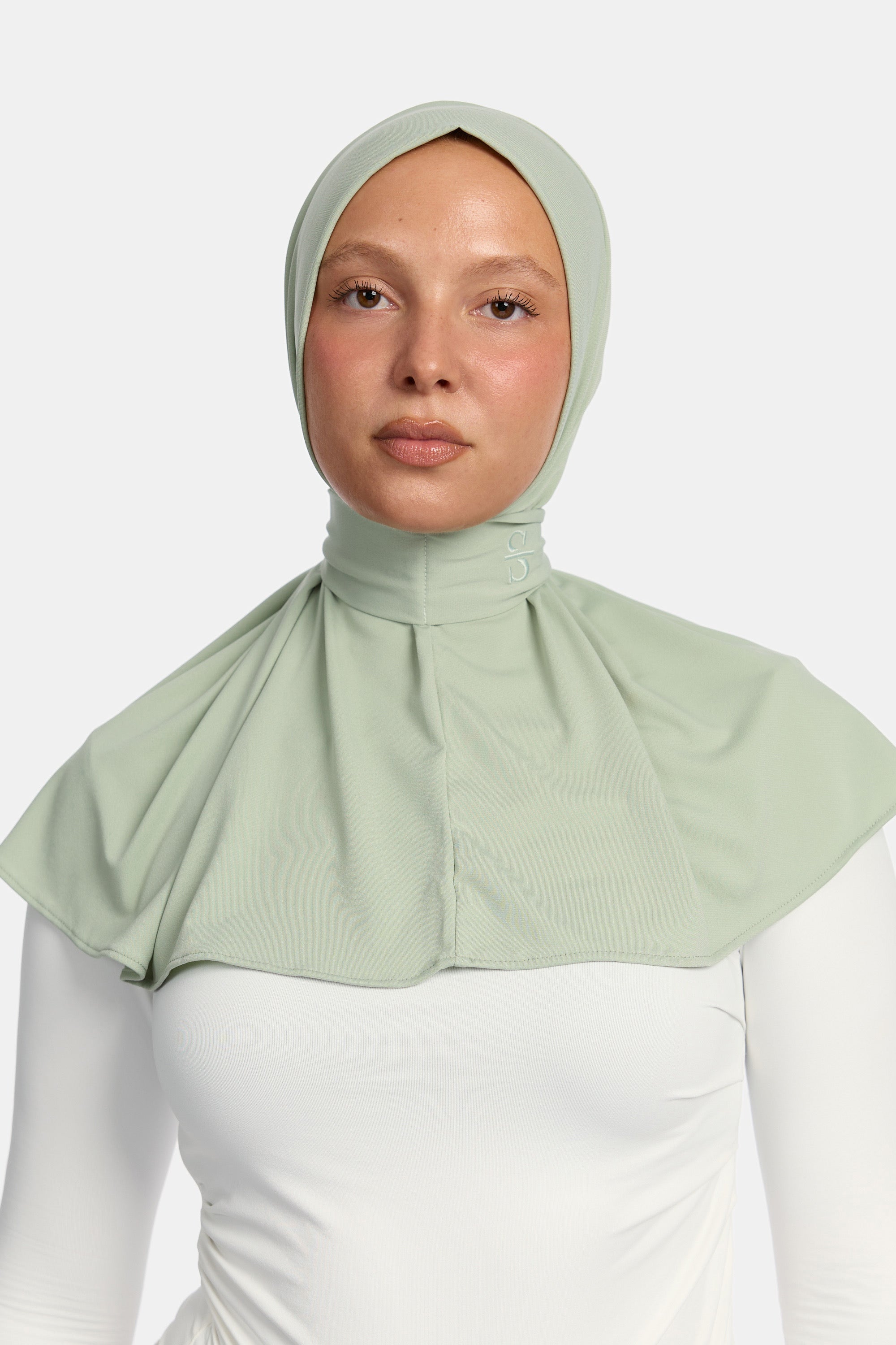 BUTTON SCARF X MINT