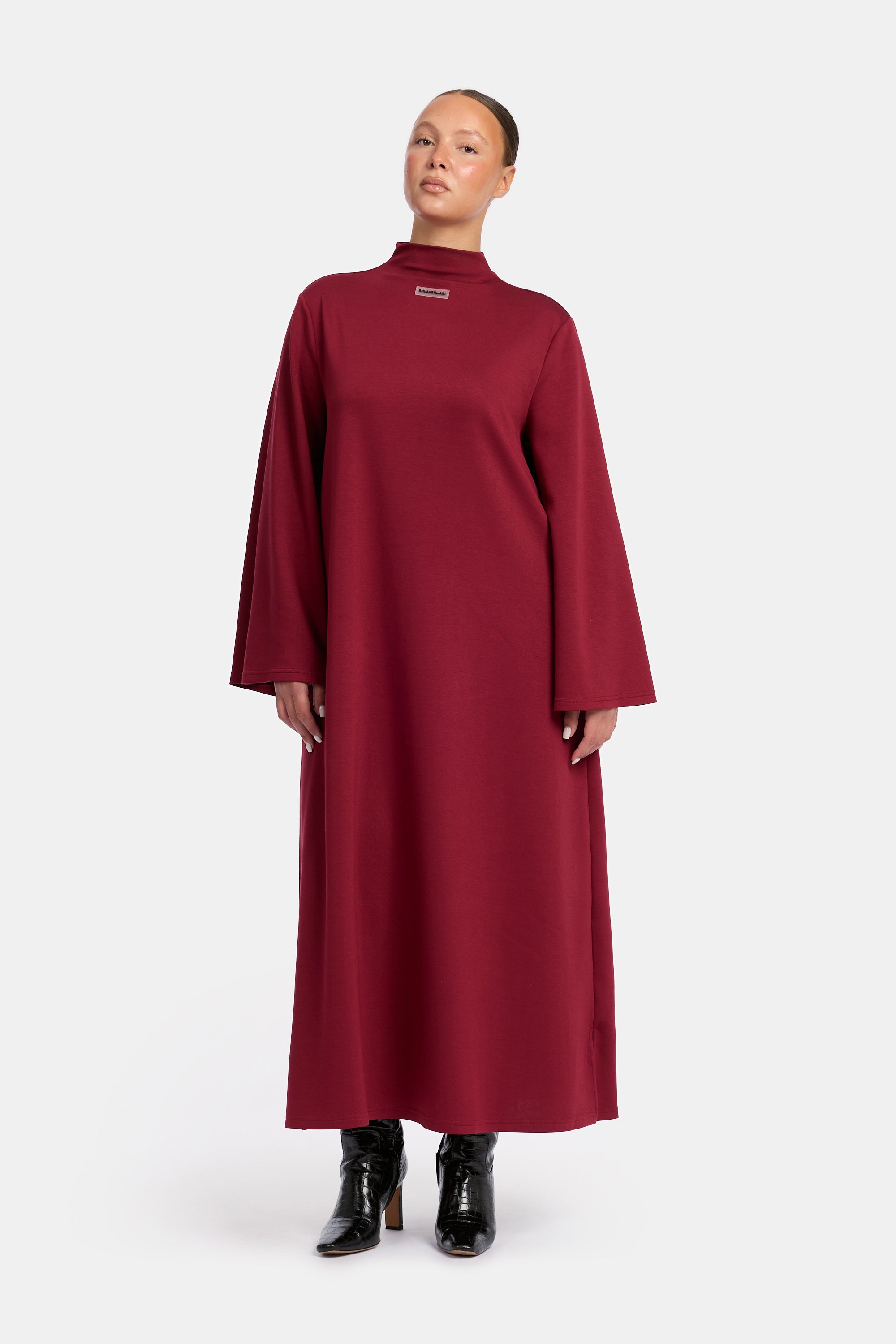 BURGUNDY X EASY DRESS