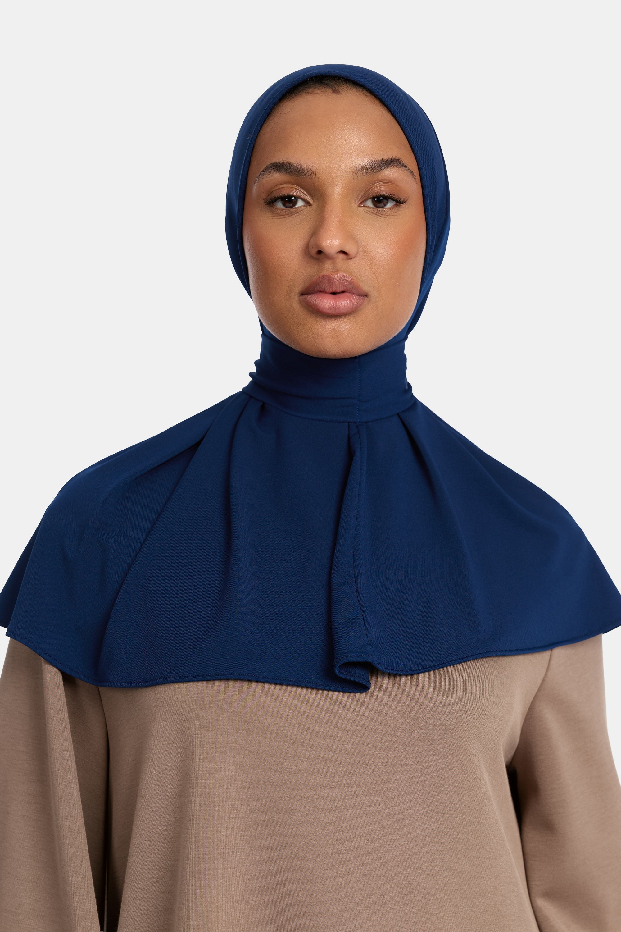 DEEP BLUE X BUTTON SCARF