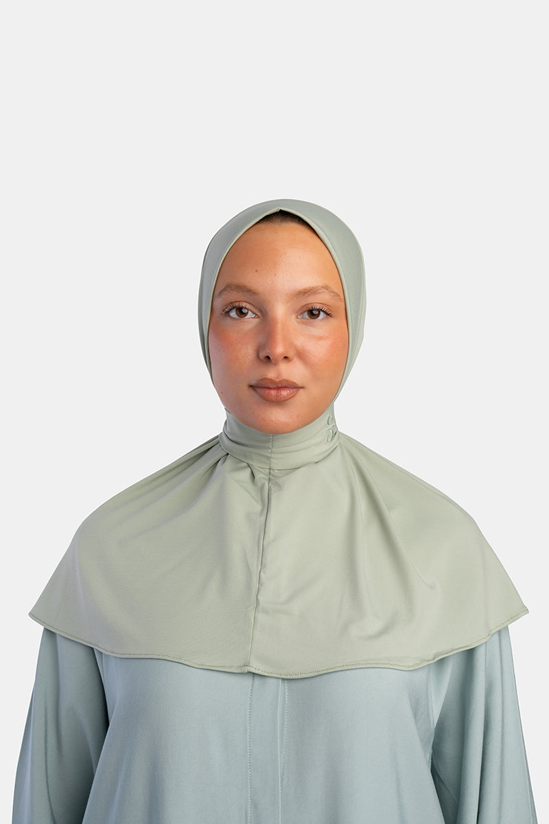 BUTTON SCARF X MINT