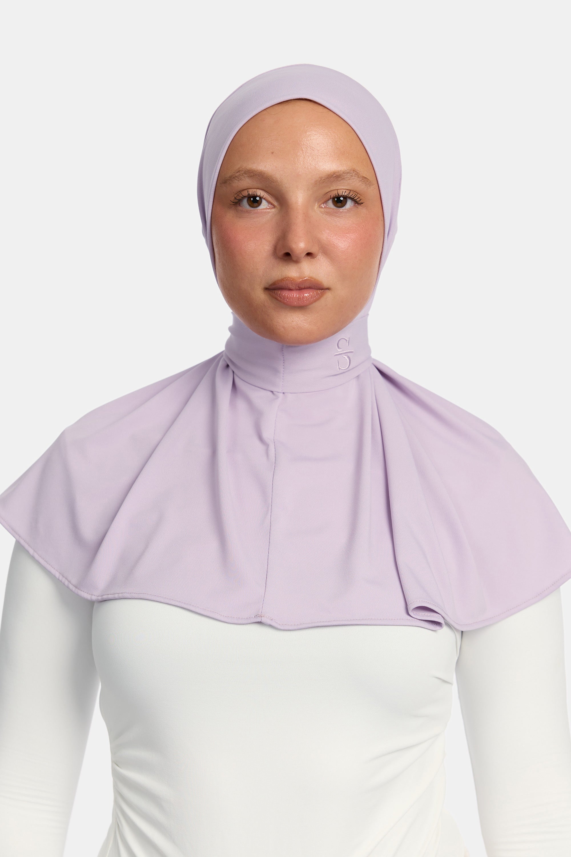 BUTTON SCARF X LILA