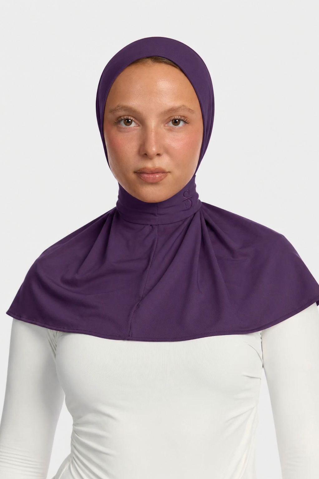DARK PURPLE X BUTTON SCARF