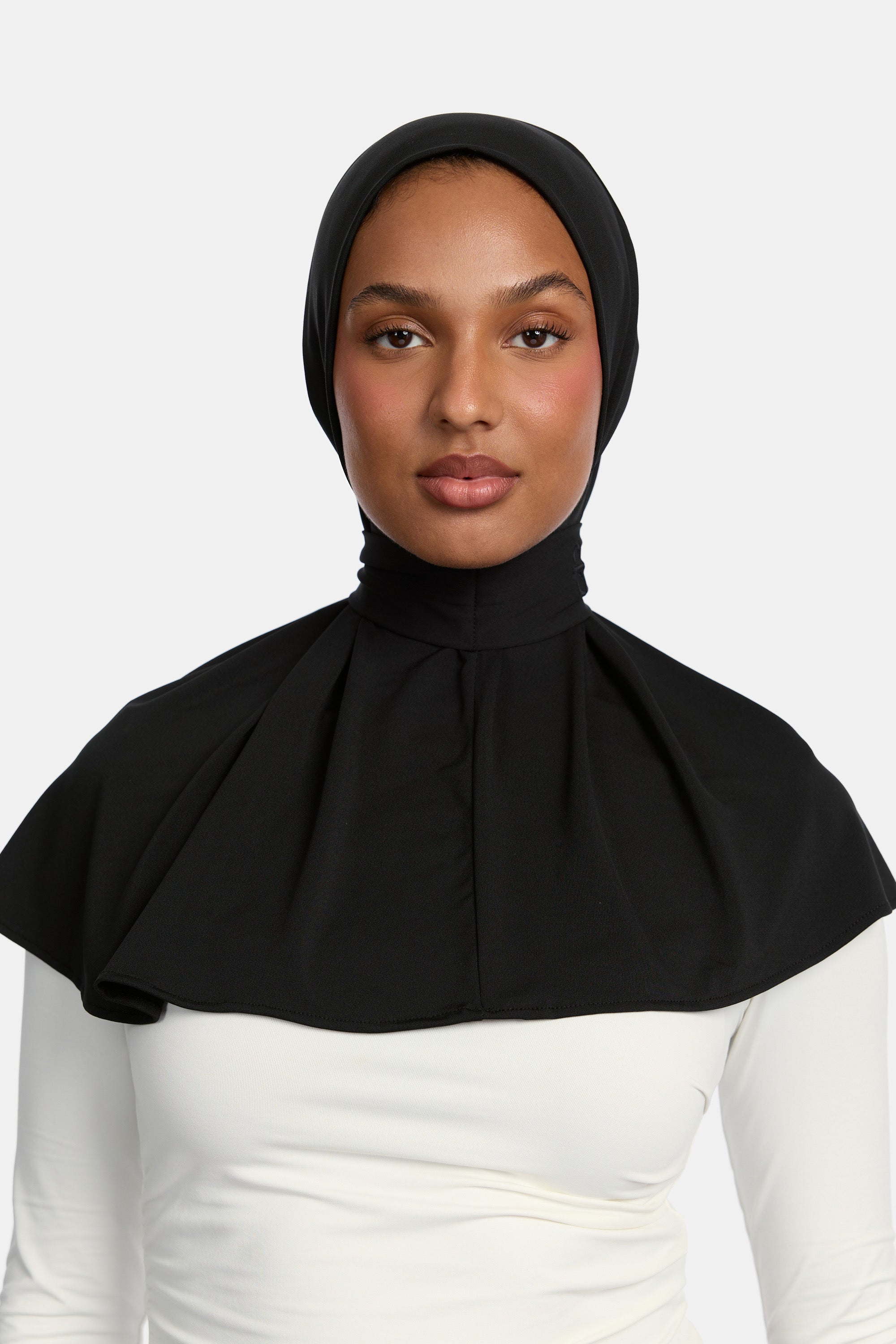 BUTTON SCARF X BLACK