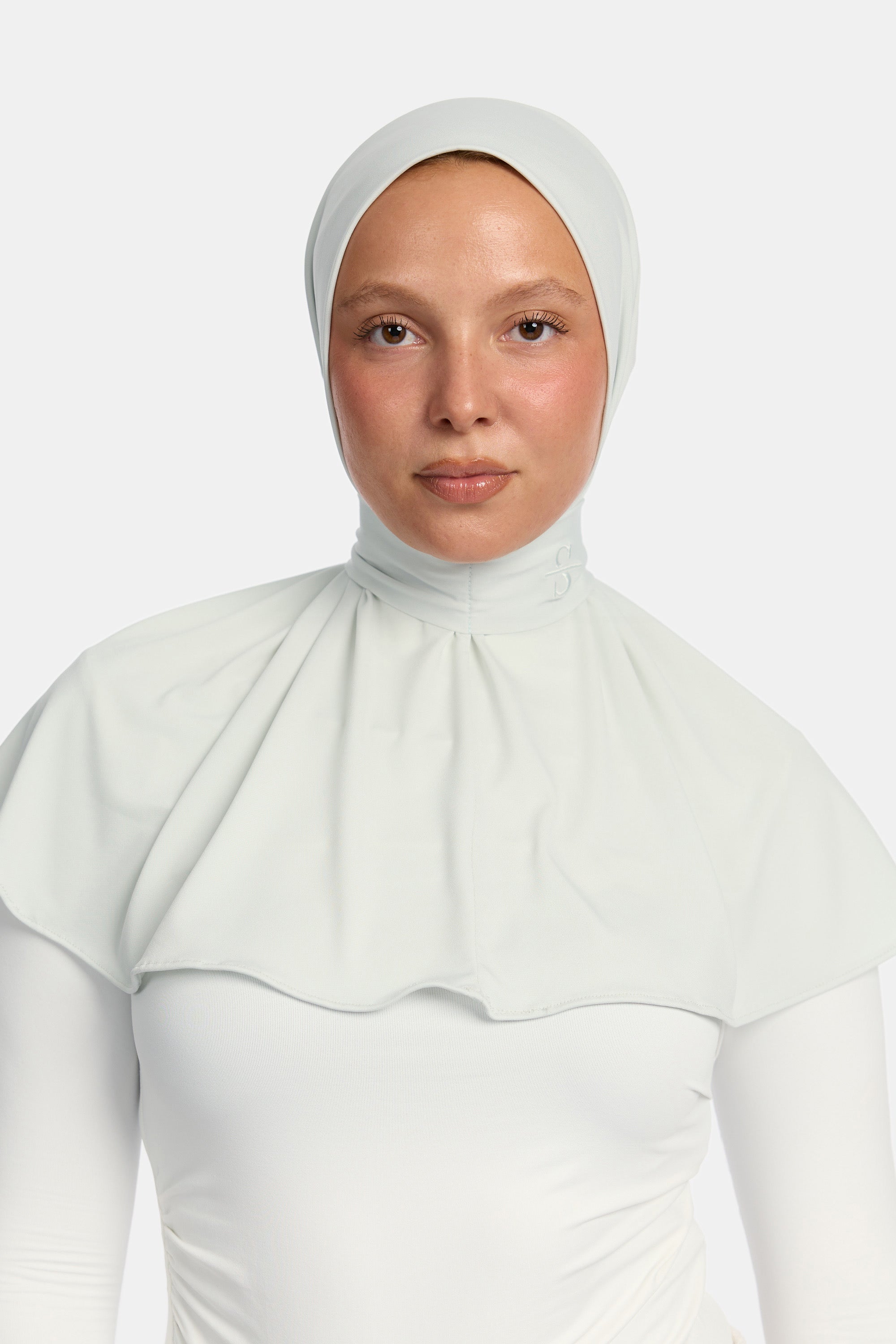 BUTTON SCARF X POWDER BLUE